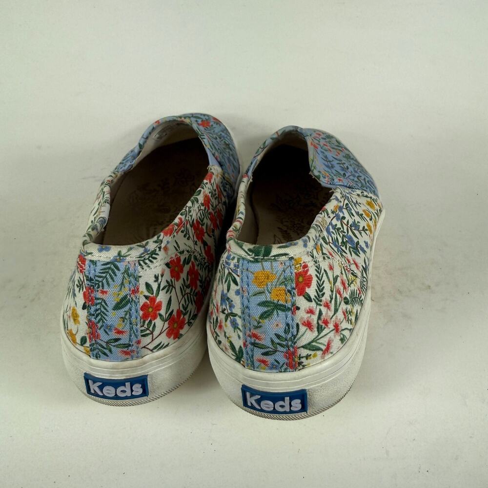Keds Rifle Paper Sneakers Women's 9.5 Floral Canvas Slip-On Low Top Casual - Picture 7 of 10